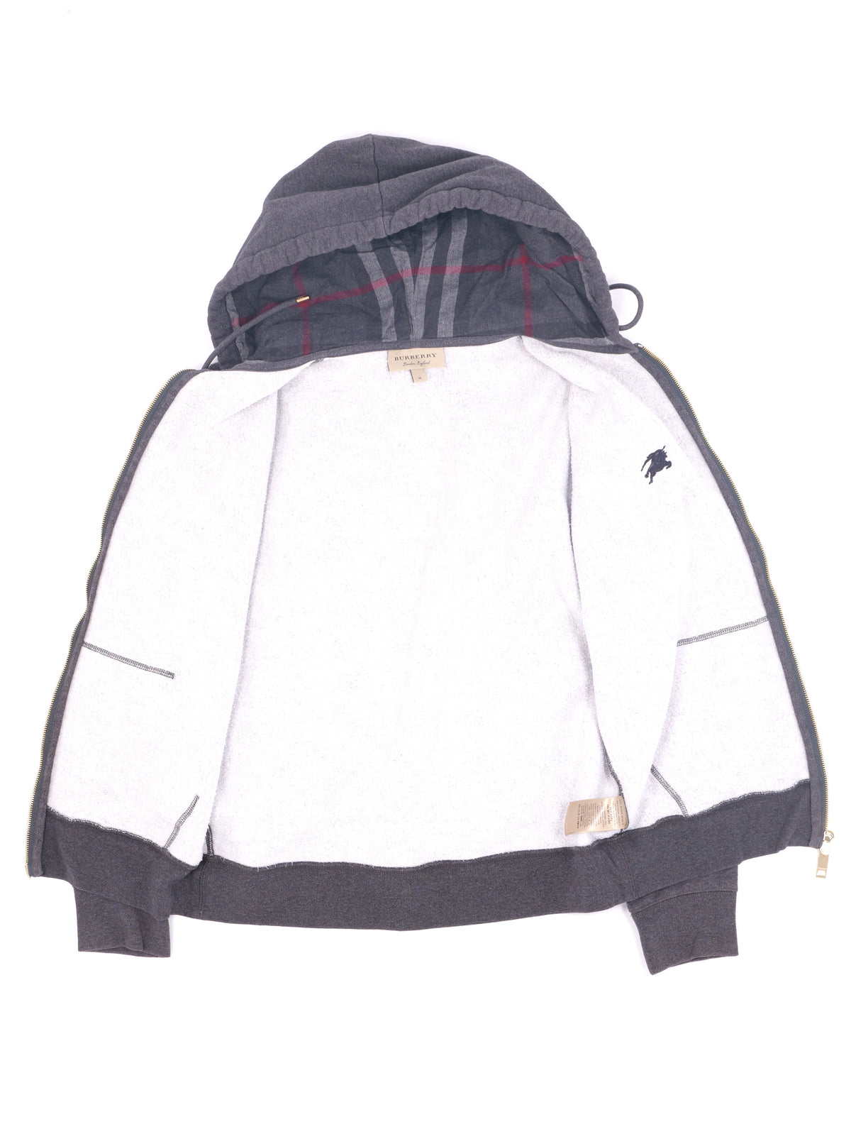 Burberry Check Zip Hoodie