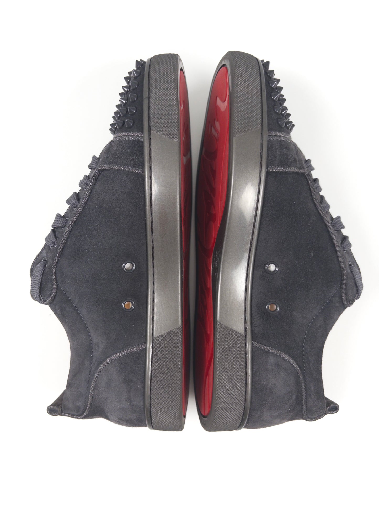 Christian Louboutin Dark Grey Spike Sneaker (Fits EU 42)