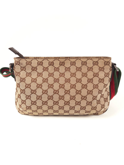 Gucci GG Canvas Sherry Line Crossbody Messenger Bag