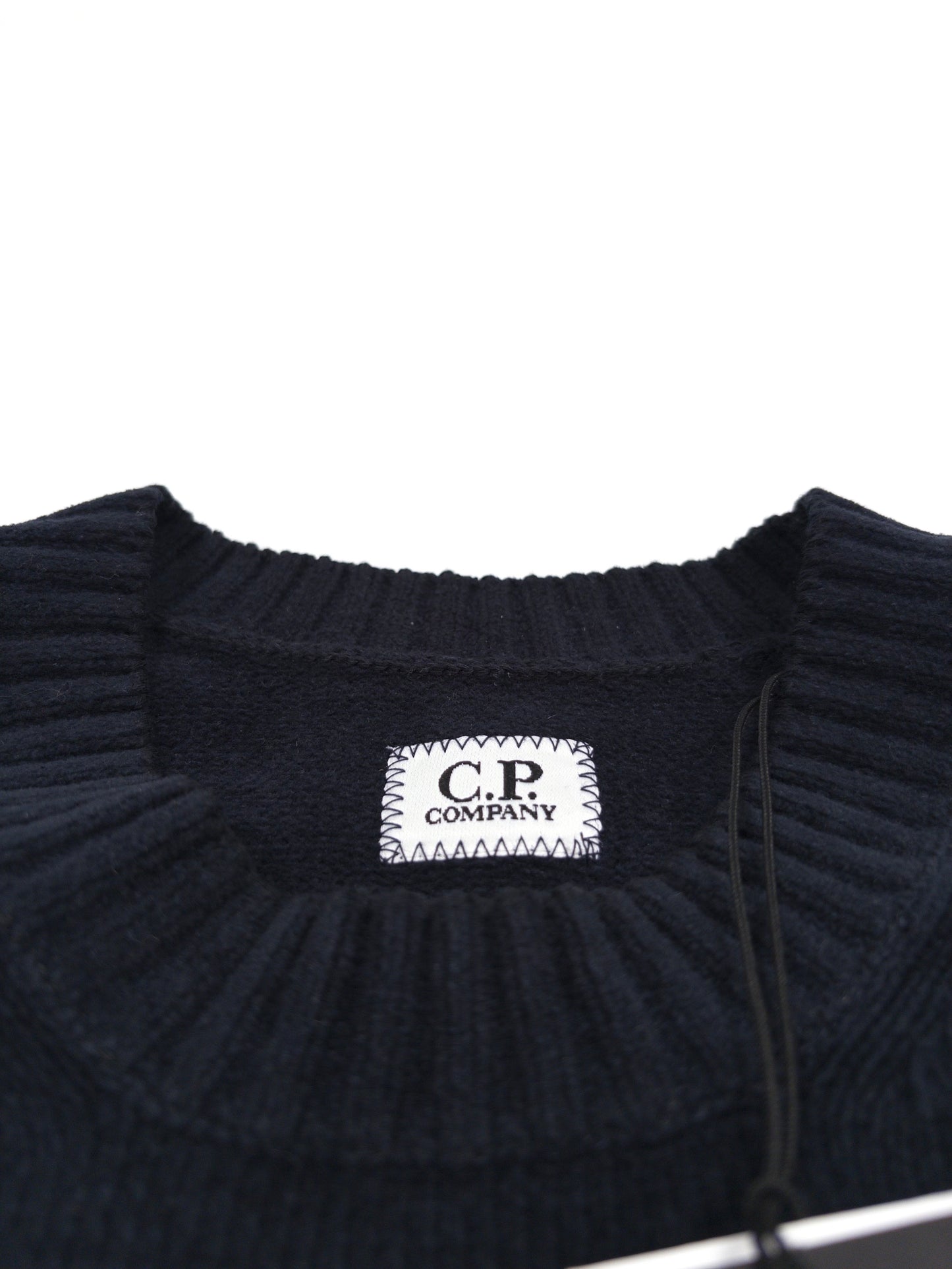 C.P. Company Cotton Chenille Crew Neck Sweatshirt - Navy
