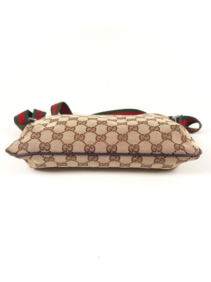 Gucci GG Canvas Sherry Line Crossbody Messenger Bag