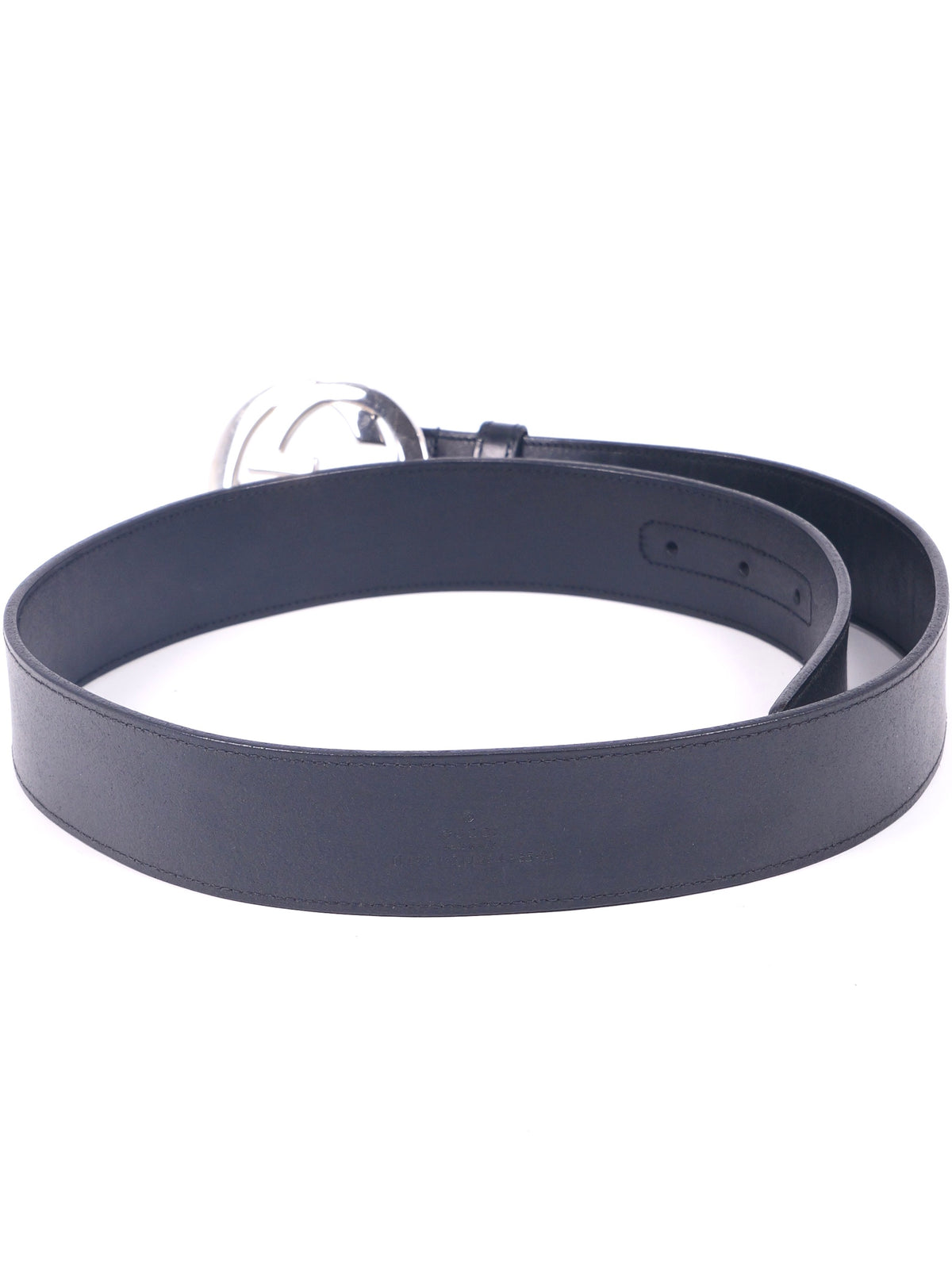 Gucci Black Leather Belt