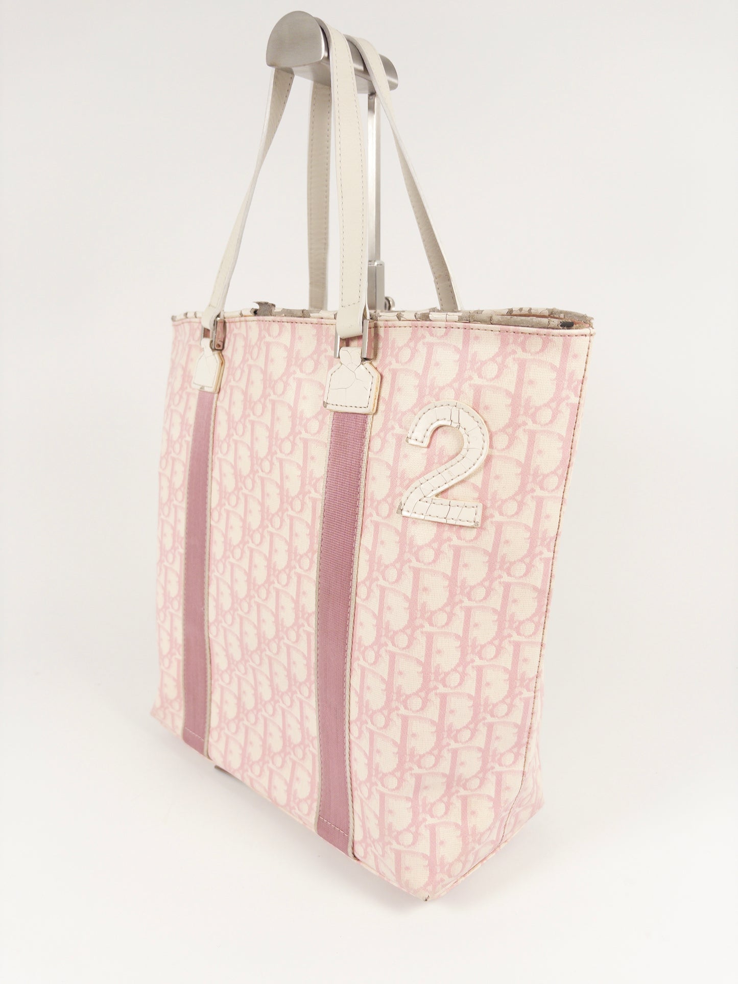 Dior No 2 Pink Monogram Trotter Shopper Tote Bag