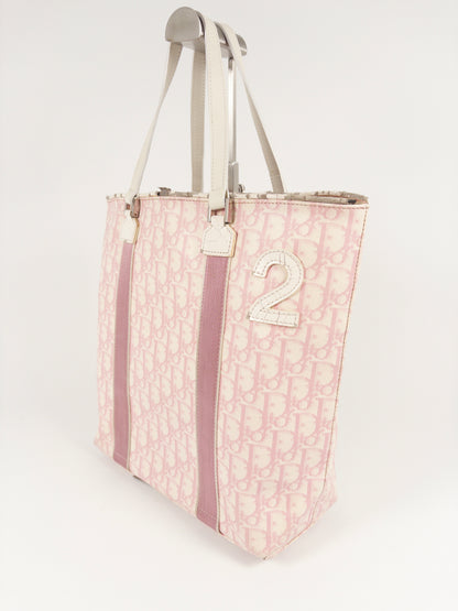 Dior No 2 Pink Monogram Trotter Shopper Tote Bag