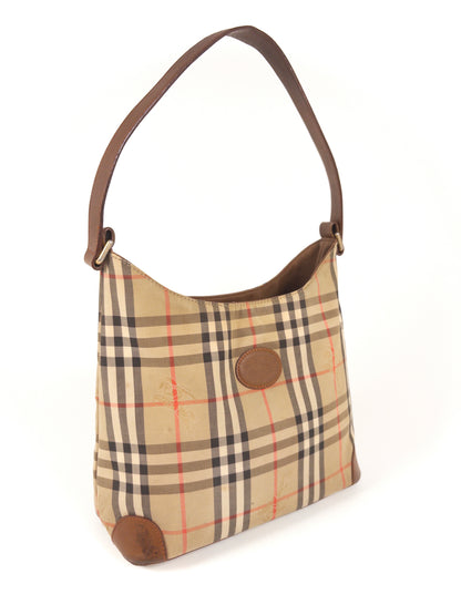 Burberry Nova Check Canvas Shoulder Bag
