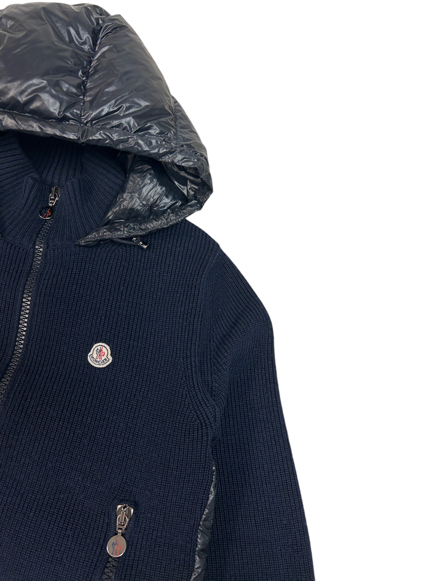 Moncler Down Cardigan Navy