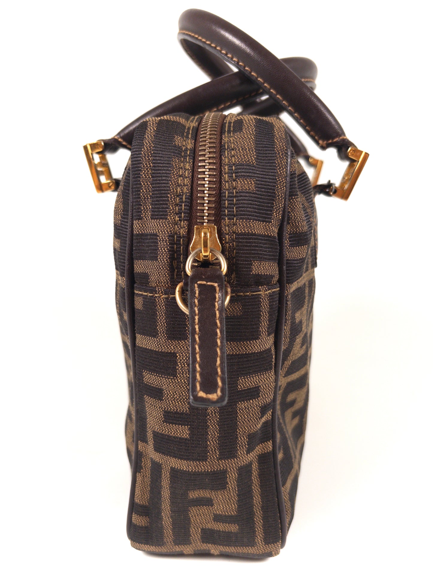 Fendi Zucca FF Top Handbag Vintage