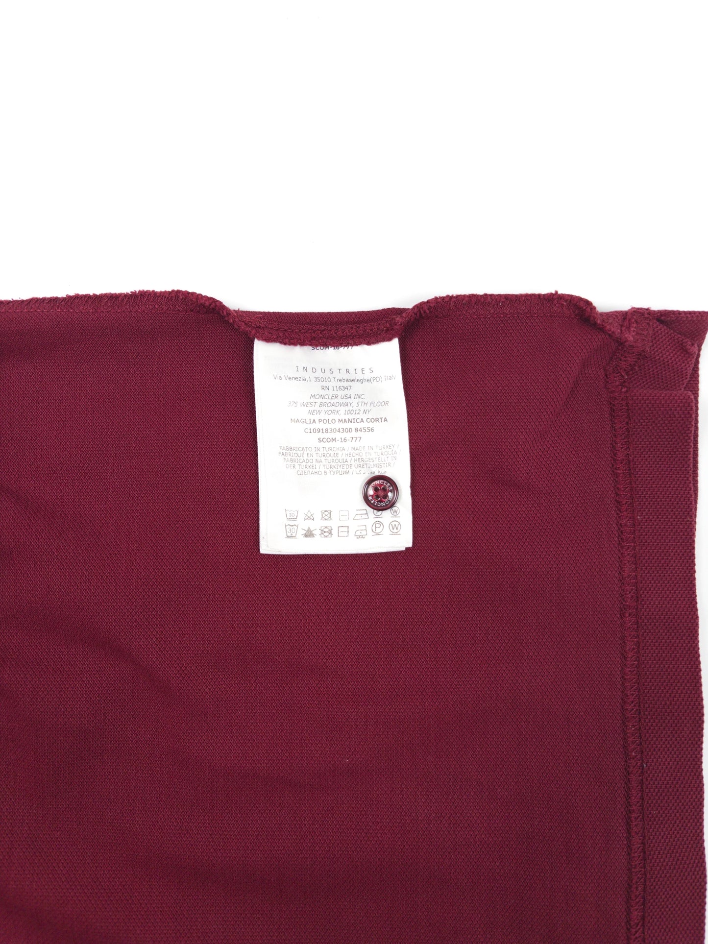 Moncler Striped Sleeve Polo Shirt
