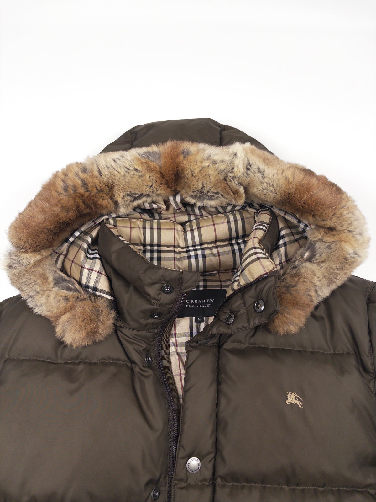 Burberry Nova Check Down Jacket, Brown