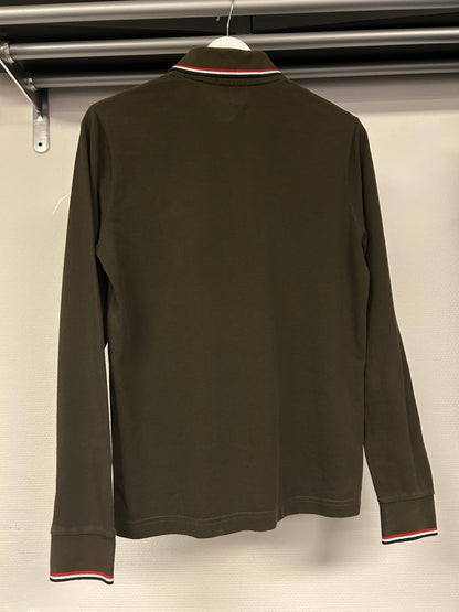 Moncler Tricolour Longsleeve Polo Shirt 184