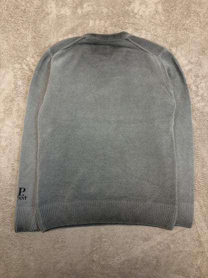 C.P. Company Reverse Plat Crew Neck Sweatshirt - Grey