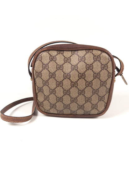 Vintage Gucci GG Supreme Mini Shoulder Bag (PVC & Leather)