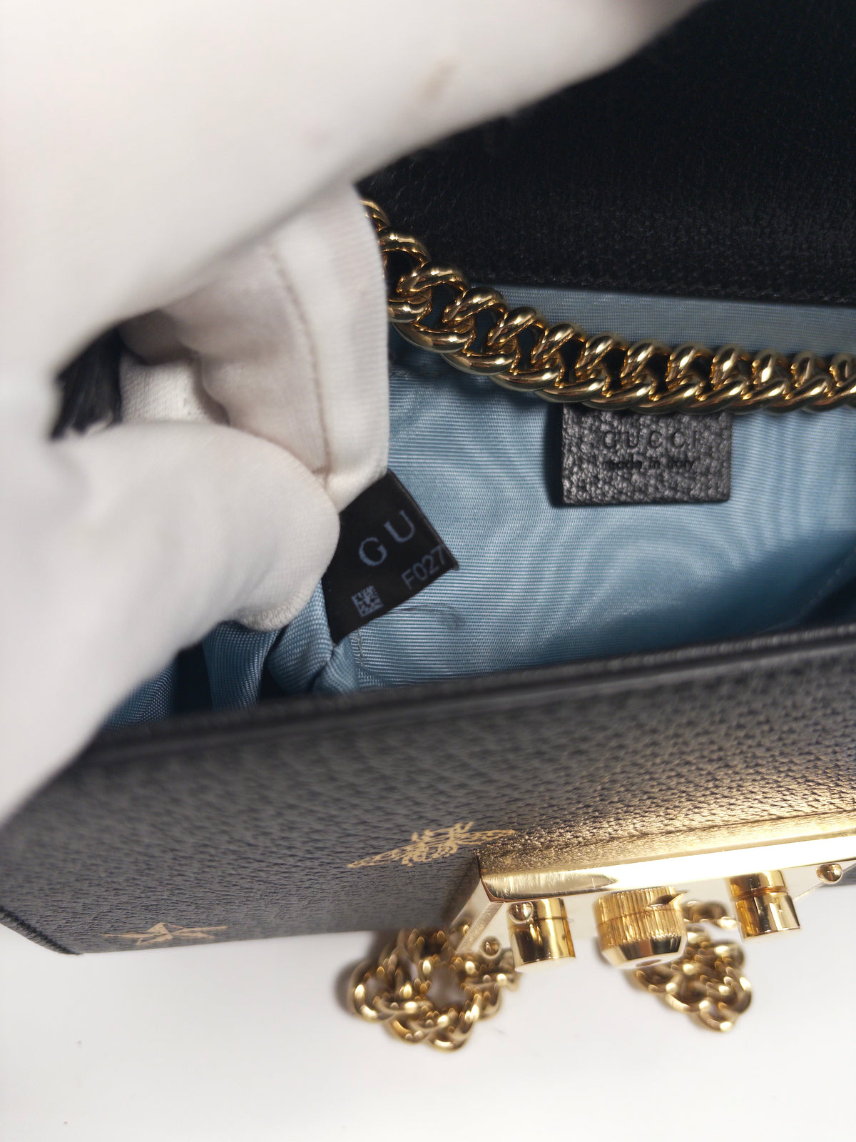 Gucci Padlock Star Bee Chain Bag