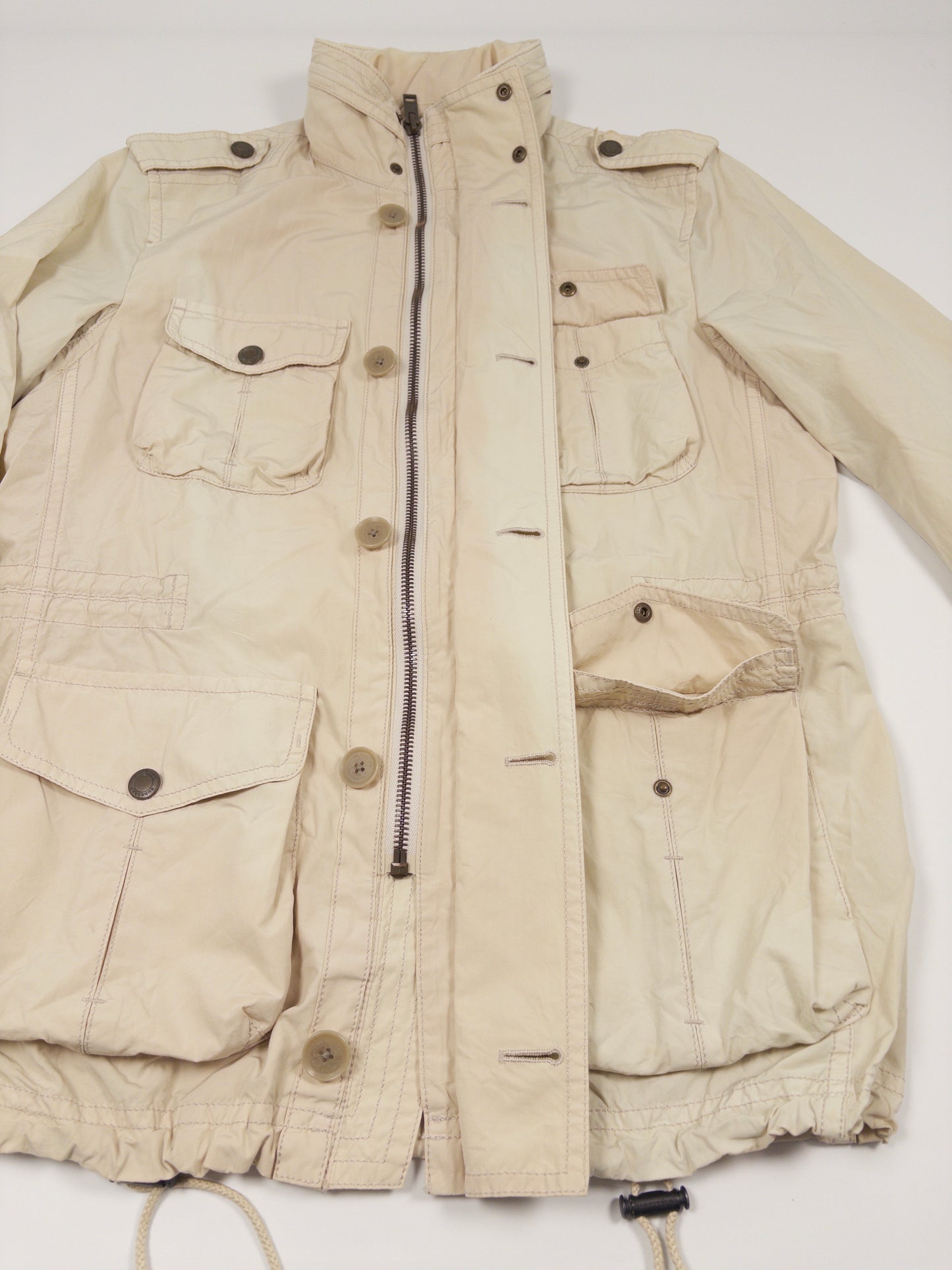 Burberry Hooded Field Jacket with Nova Check Pattern