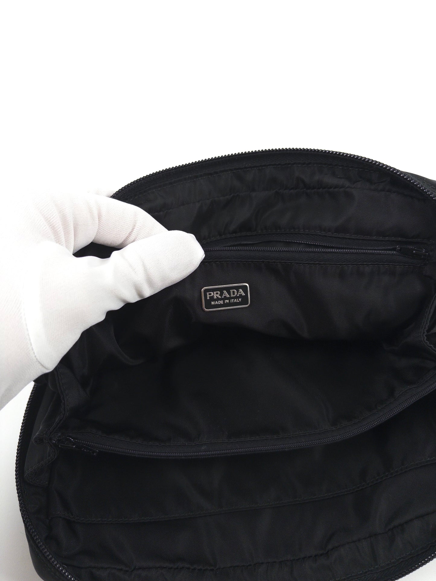 Prada Tessuto Nylon Medium Pouch Bag