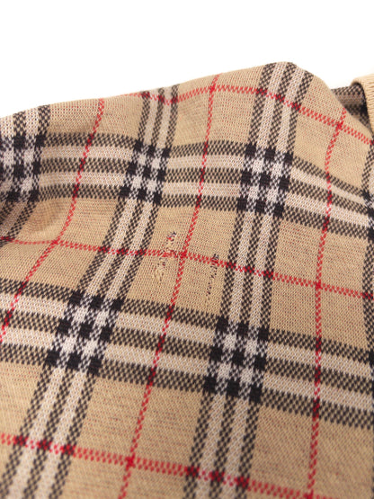 Burberry Check Long-Sleeved Polo Shirt