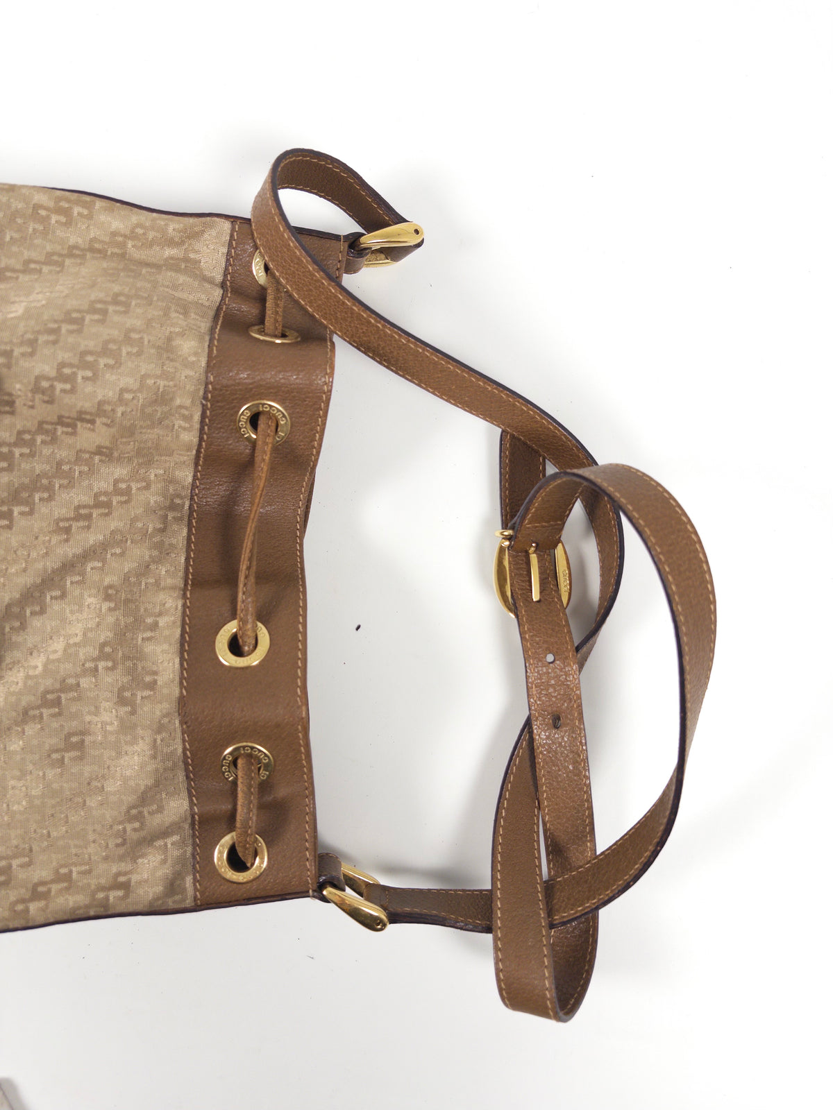 Gucci Nylon Canvas Bucket Bag