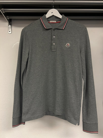 Moncler Tricolour Longsleeve Polo Shirt 188