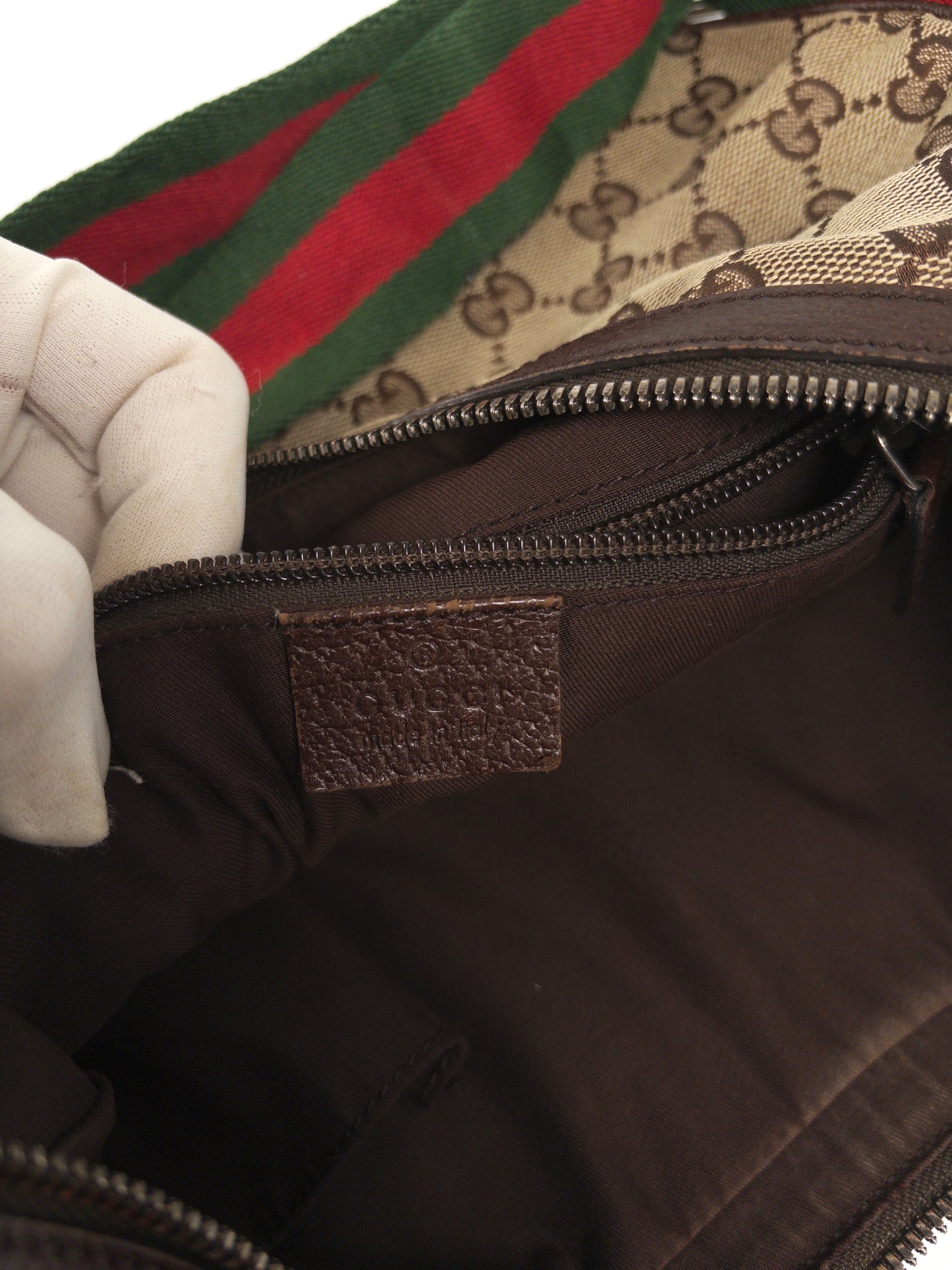 Gucci GG Canvas Sherry Line Shoulder Bag