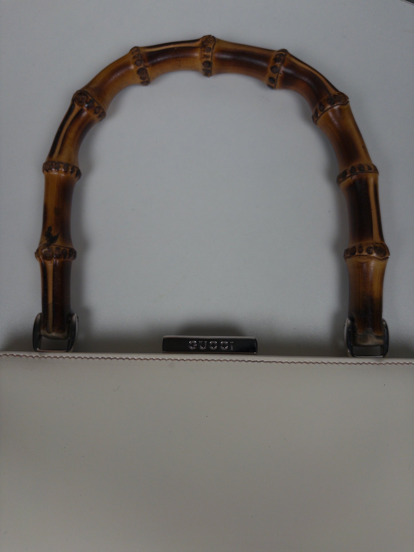 Gucci Bamboo White bag