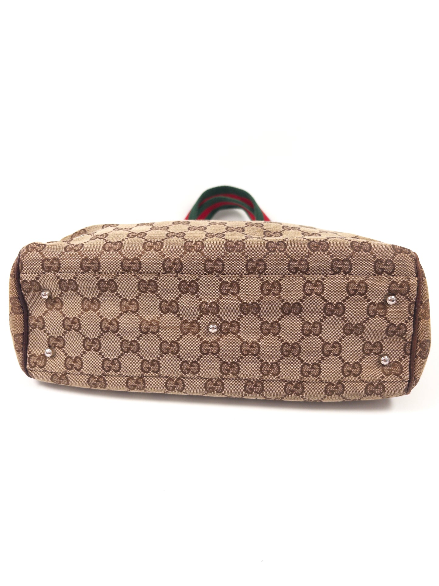 Gucci GG Canvas Sherry Line Tote Bag