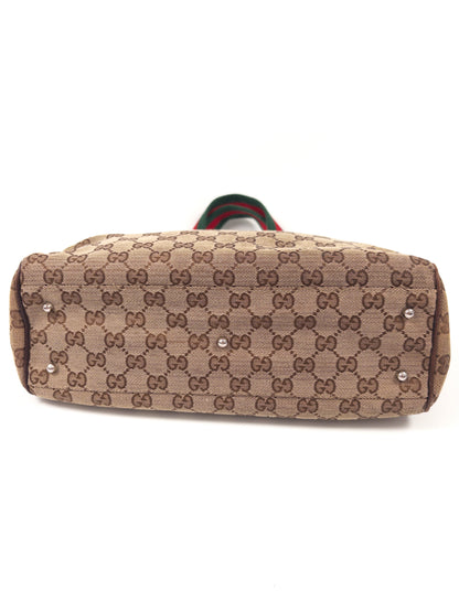 Gucci GG Canvas Sherry Line Tote Bag