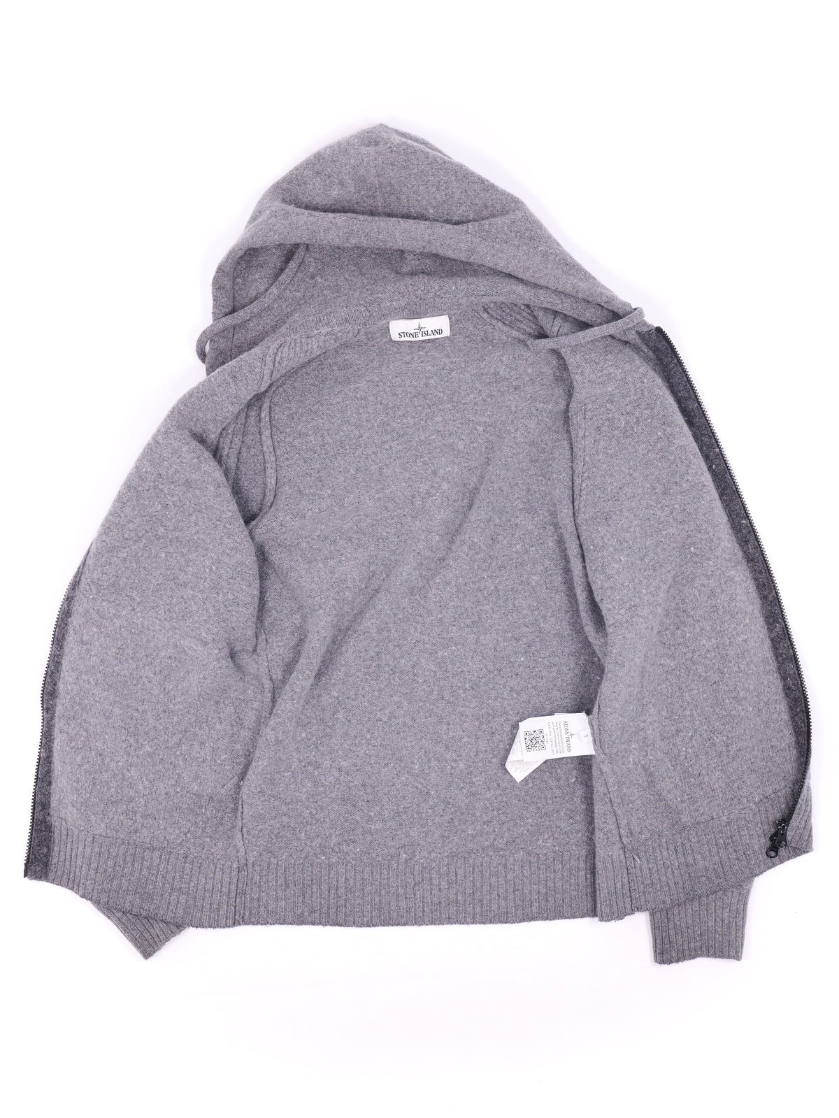 Stone Island Wool Zip Hoodie