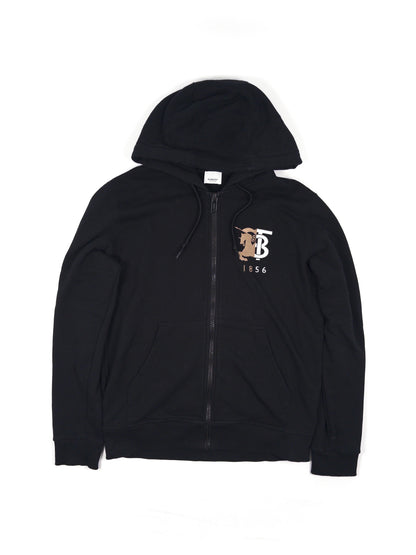 Burberry Embroidery Zip Hoodie