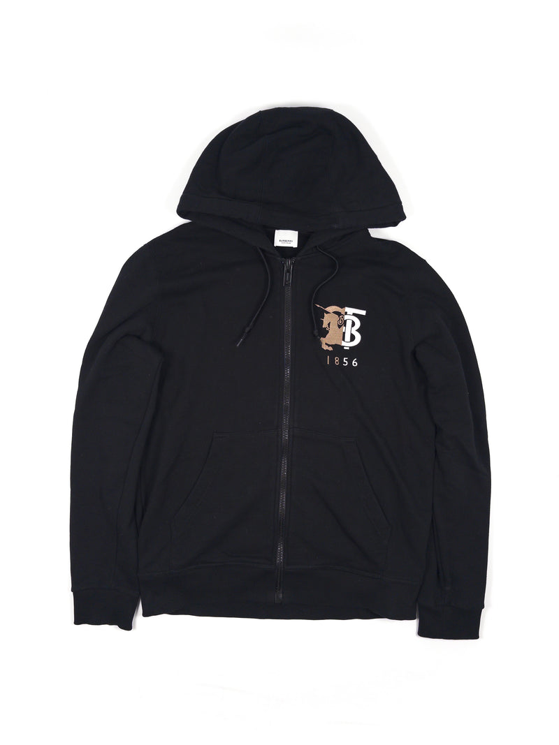 Burberry Embroidery Zip Hoodie