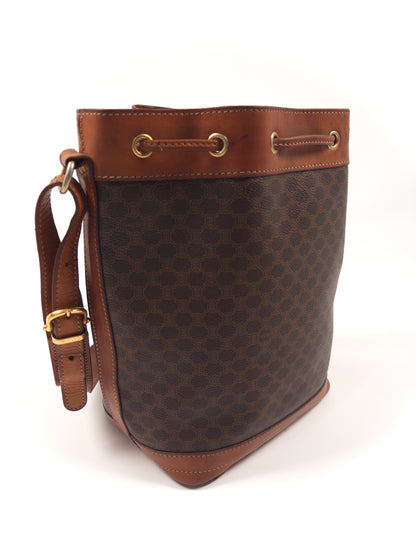 Celine Macadam Drawstring Shoulder Bag