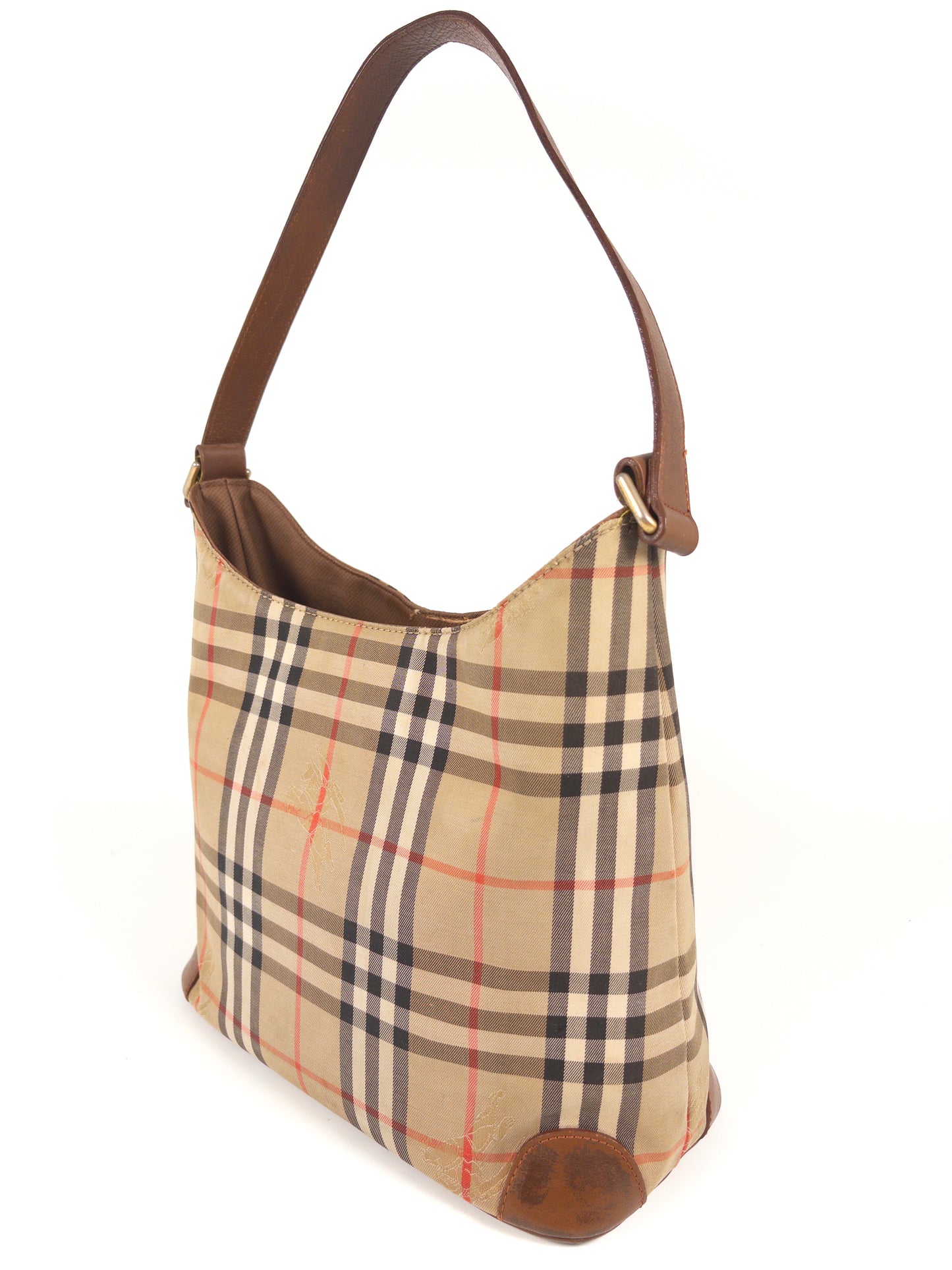 Burberry Nova Check Canvas Shoulder Bag