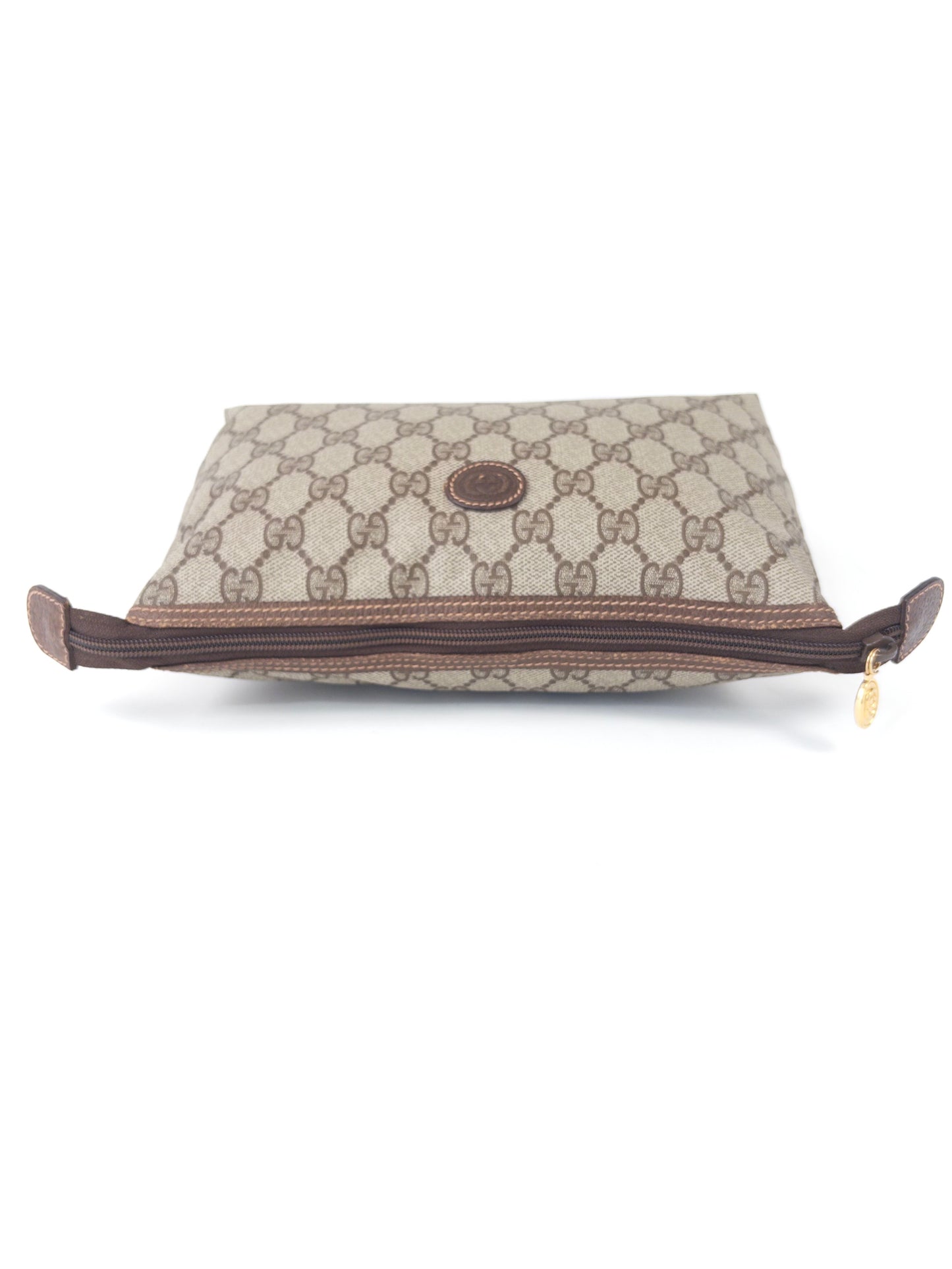 GUCCI PVC monogram clutch bag