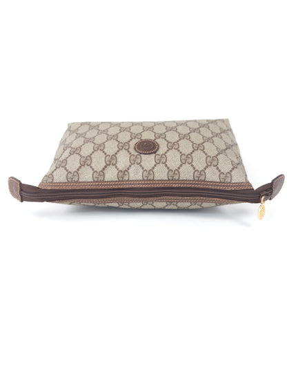 GUCCI PVC monogram clutch bag