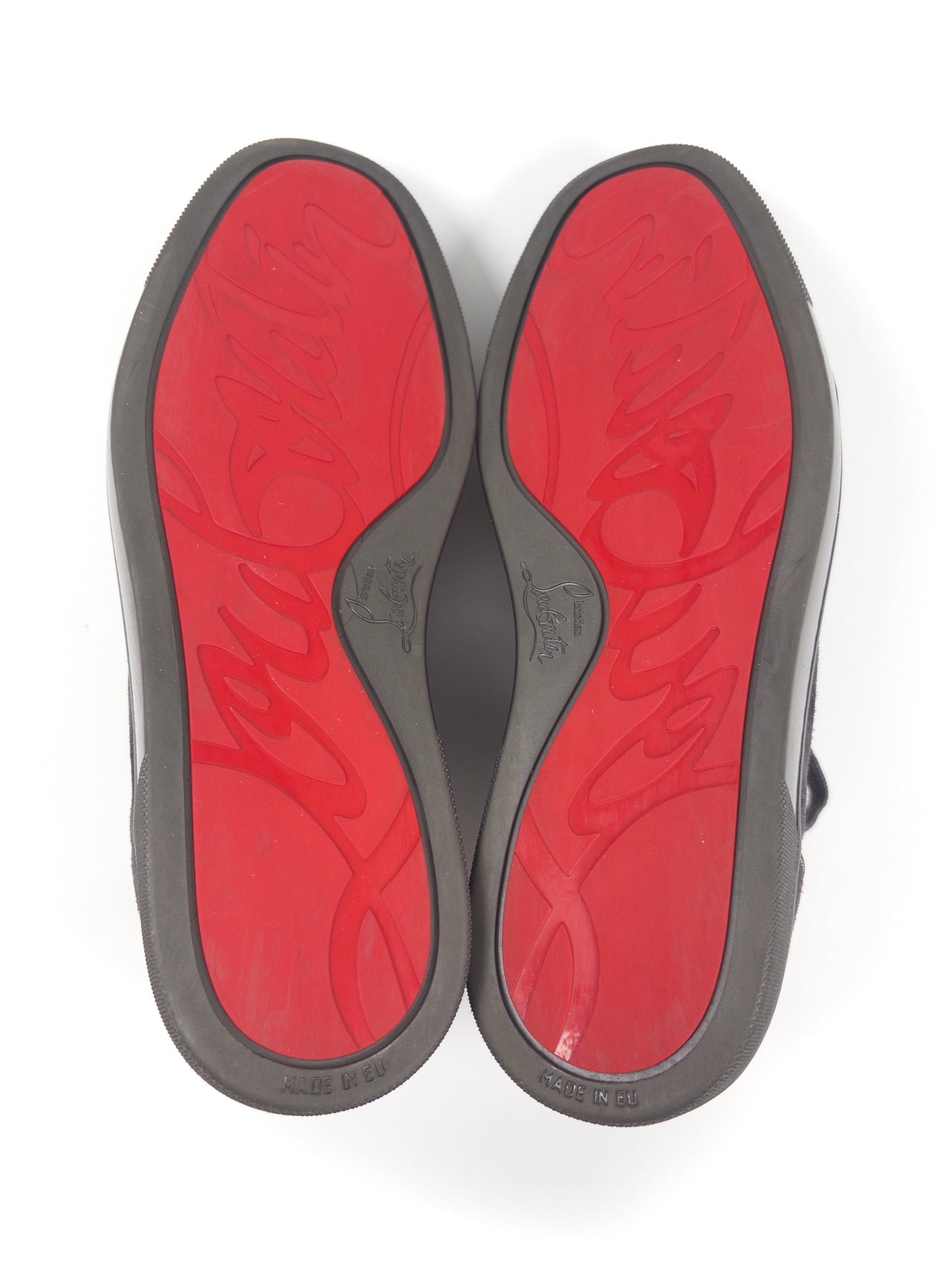 Christian Louboutin Dark Grey Spike Sneaker (Fits EU 42)