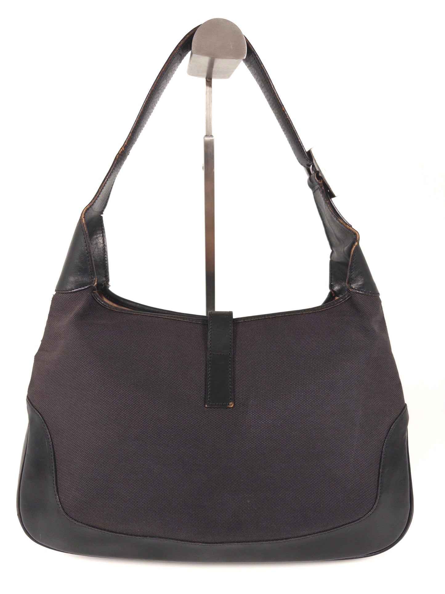 Gucci Jackie GG Canvas One-Shoulder Bag with Patterned Interior
