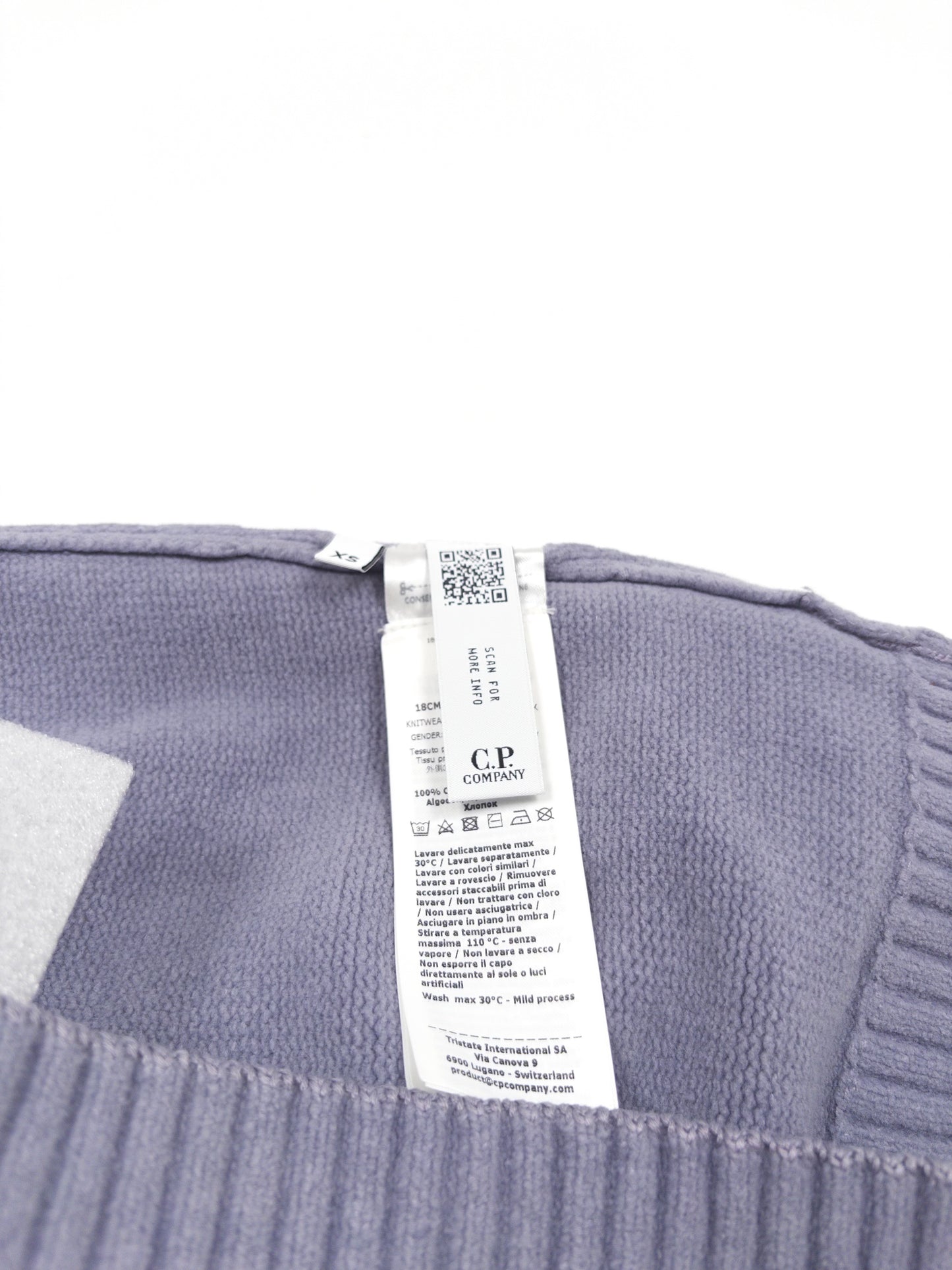 C.P. Company Cotton Chenille Crew Neck Sweatshirt - Lavender