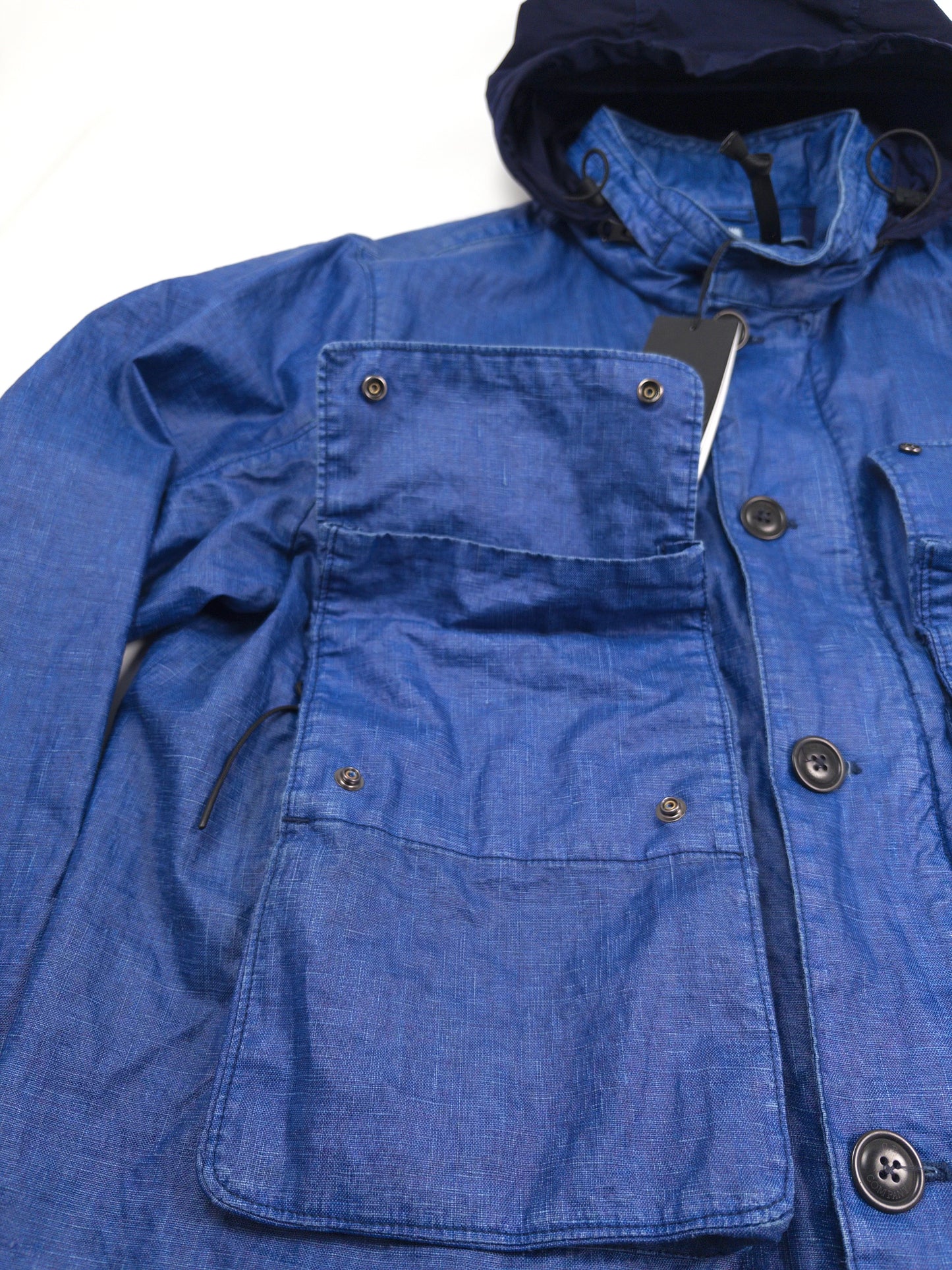 C.P. Company Lino Wax Blue Jacket