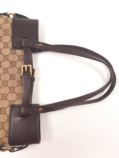 Gucci GG Canvas Belted Tote Bag
