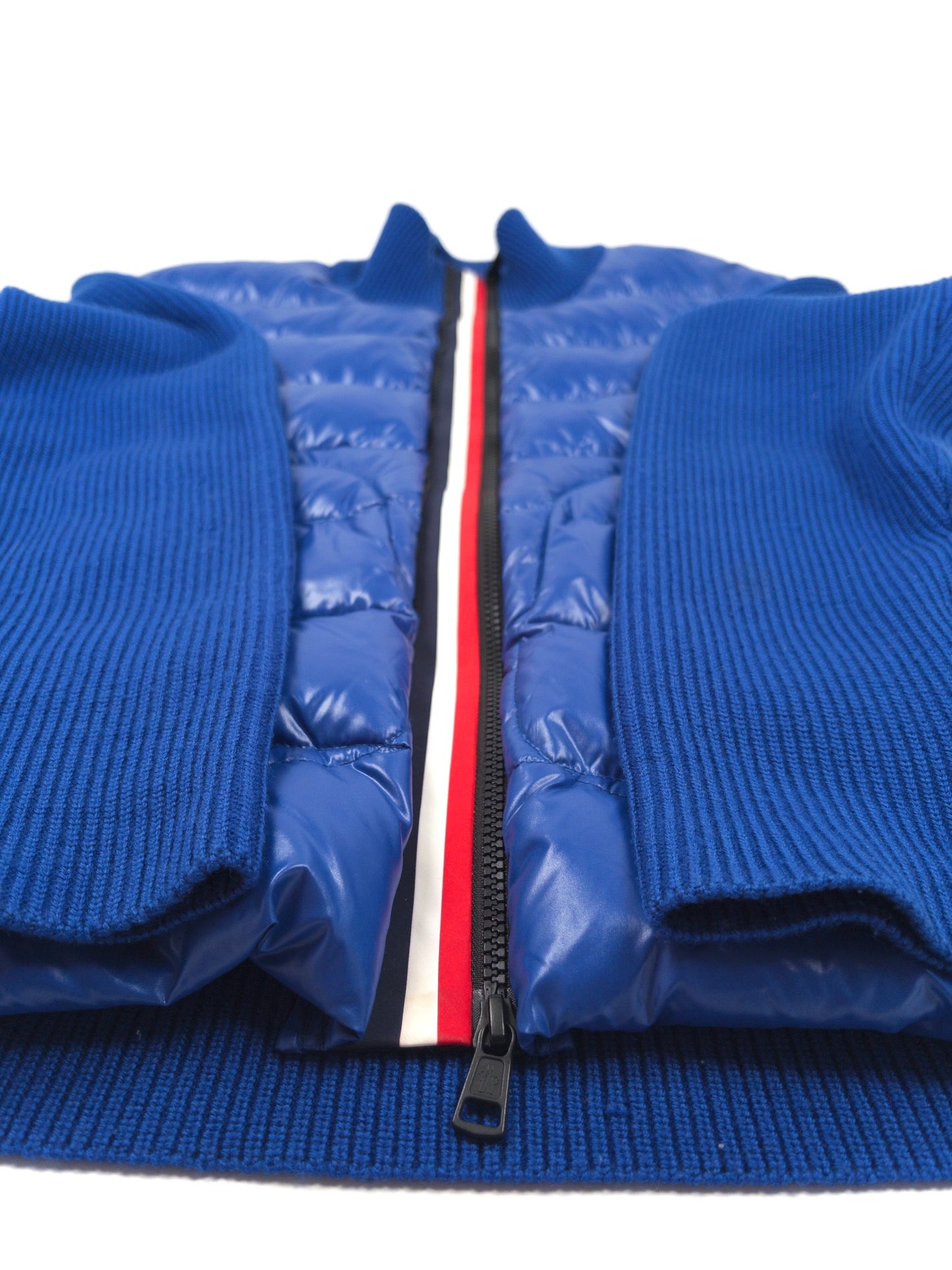 Moncler Tricolour Down Cardigan (Fits L)