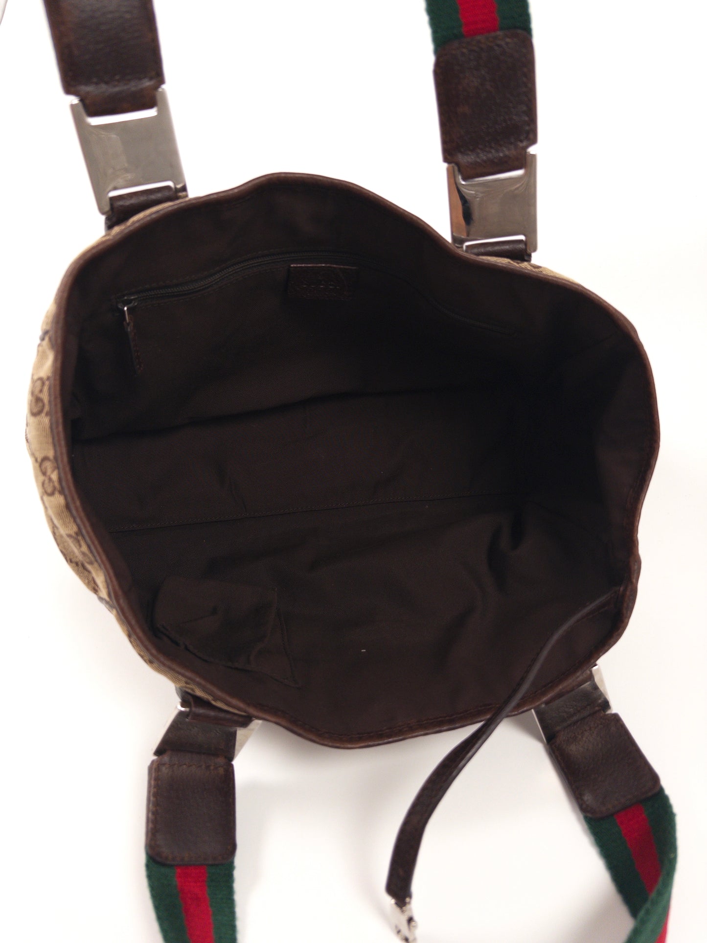 Gucci GG Canvas Sherry Line Tote Bag