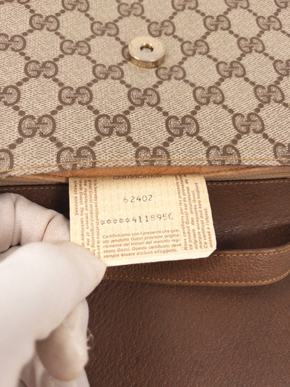 Gucci GG Supreme Shoulder Bag with Certificate
