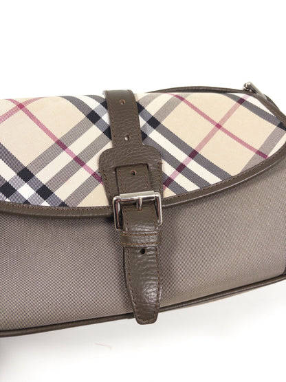 Burberry Check Buckle Shoulder Bag