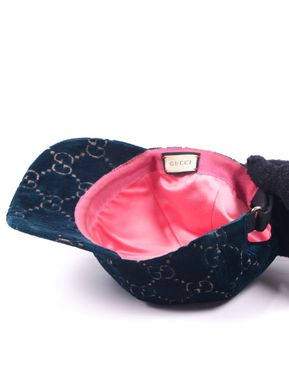 Gucci GG Velvet Baseball Cap