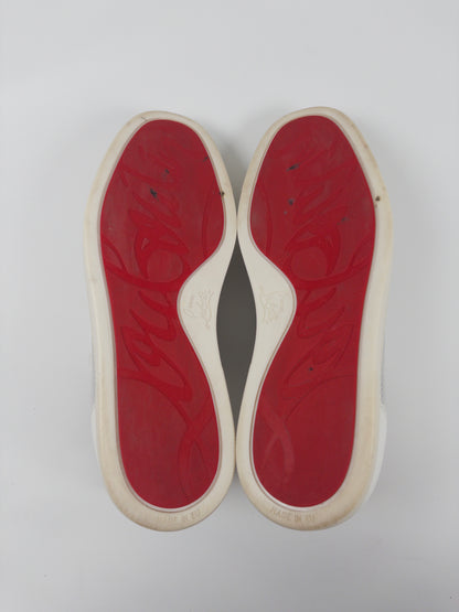 Christian Louboutin Silver Spikes Sneakers (Fits EU 43.5)