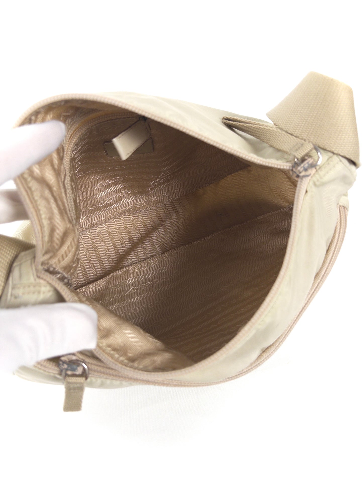 Prada Vela Nylon Messenger Bag