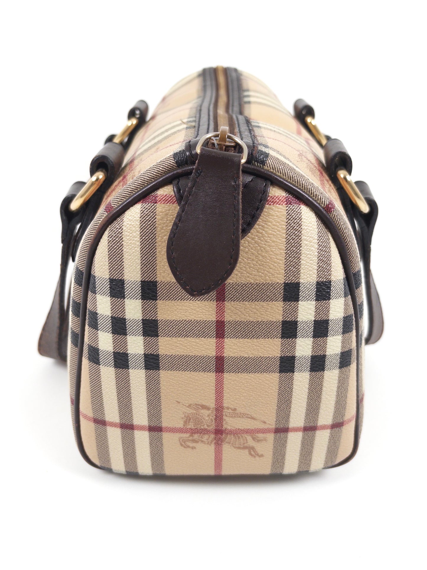 Burberry Haymarket Check Boston Bag