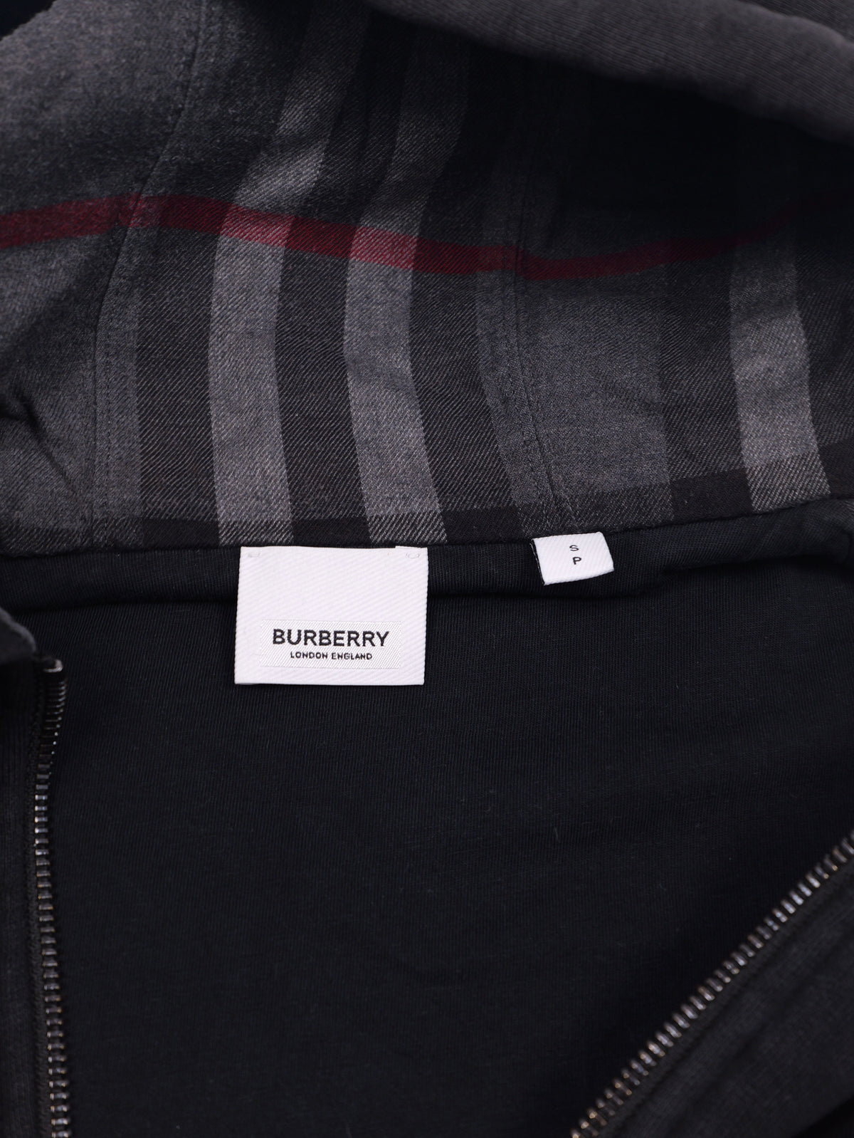 Burberry Check Zip Hoodie