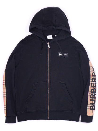 Burberry Black zip-up Hoodie