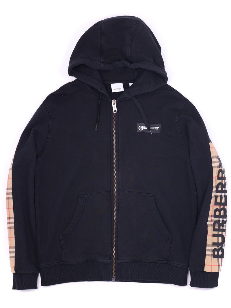 Burberry Black zip-up Hoodie