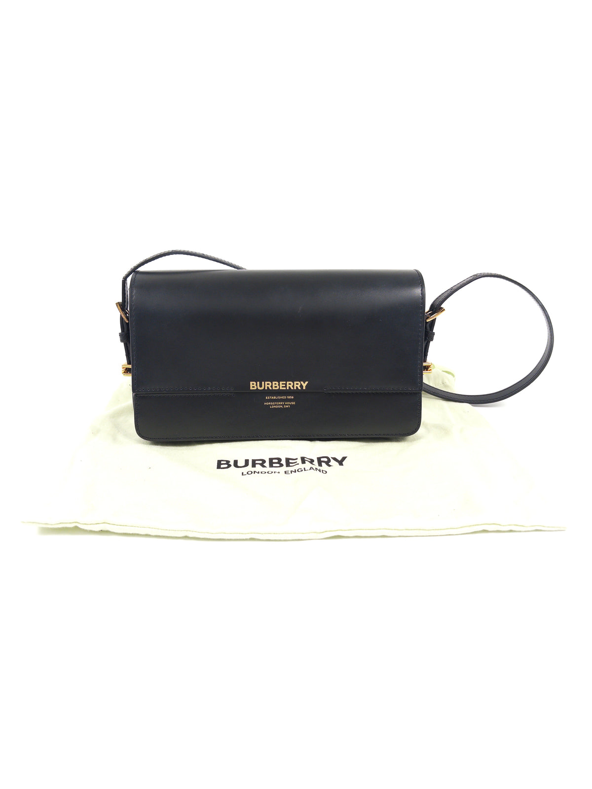Burberry Grace Leather Shoulder Bag